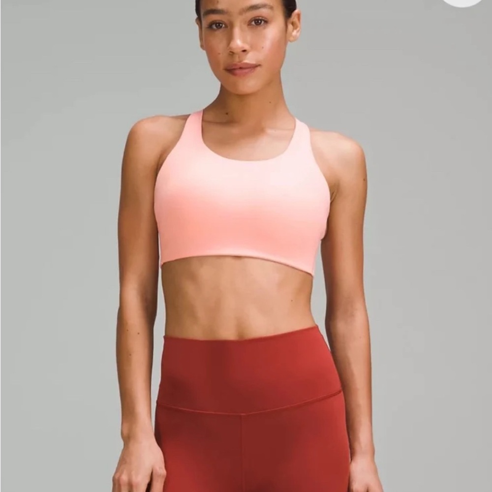 Lululemon Pink Racerback Sports Bra High Support